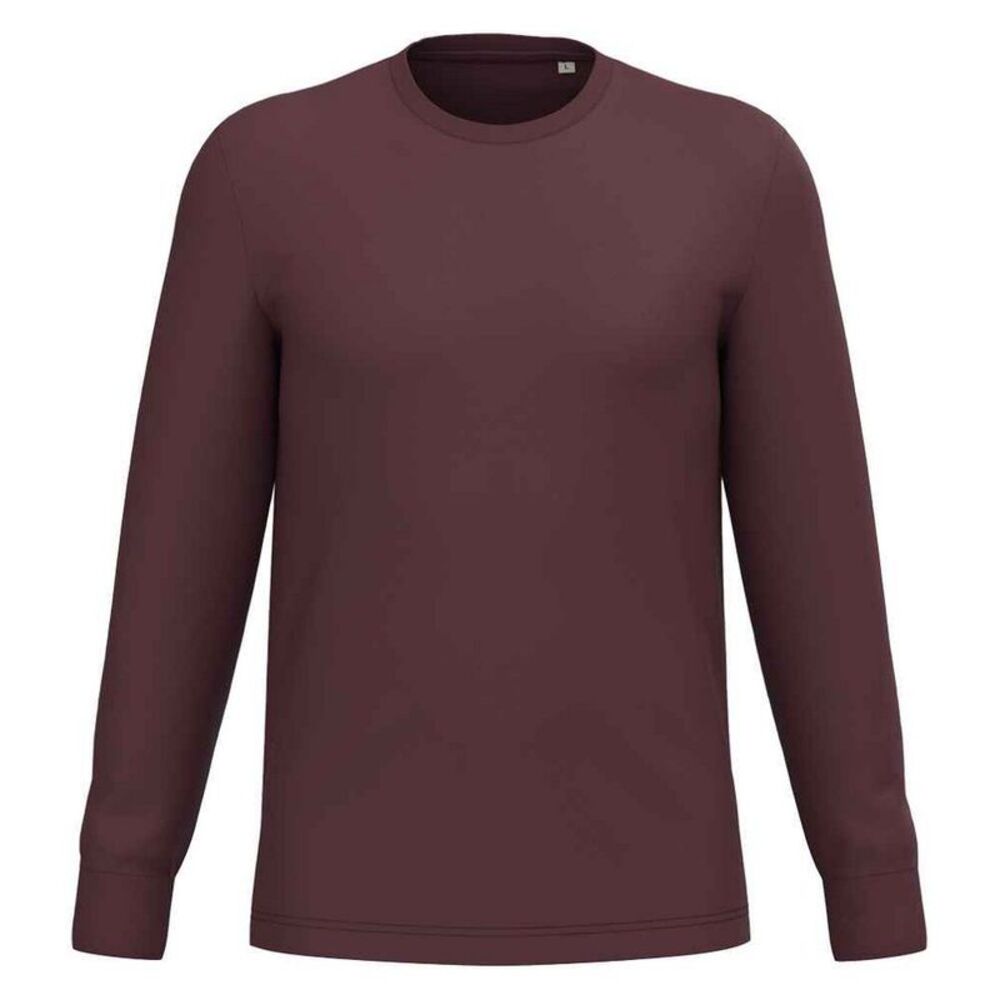 Native Spirit Unisex Adult Eco Friendly Long-Sleeved T-Shirt / Dark Cherry
